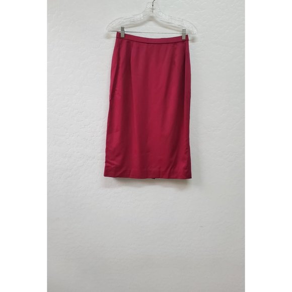 Pendleton Dresses & Skirts - Vintage Pendleton Skirt 6 Magenta 100% Wool Pencil Made in USA Secretary Womens